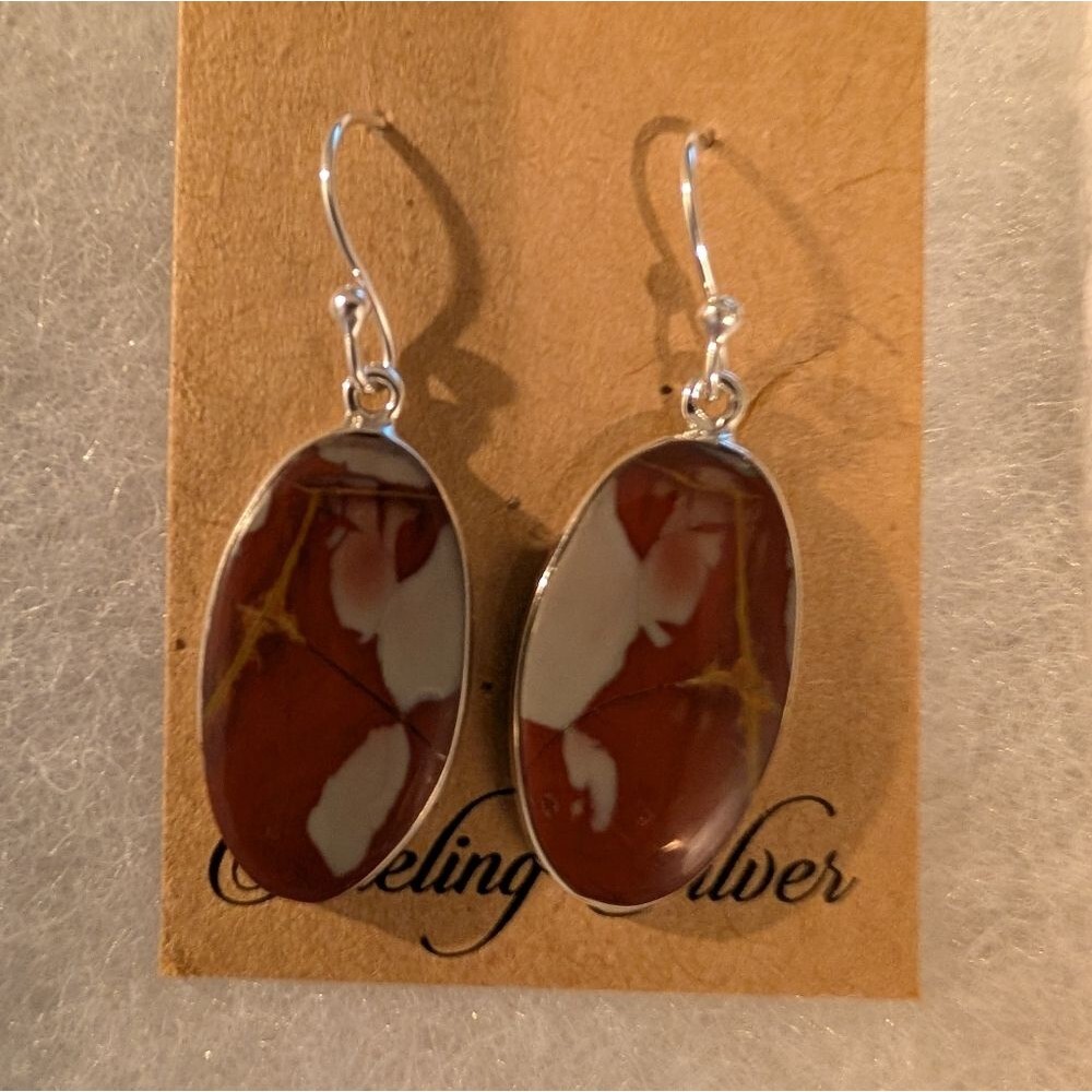 925 Sterling Silver Noreena Jasper Earrings